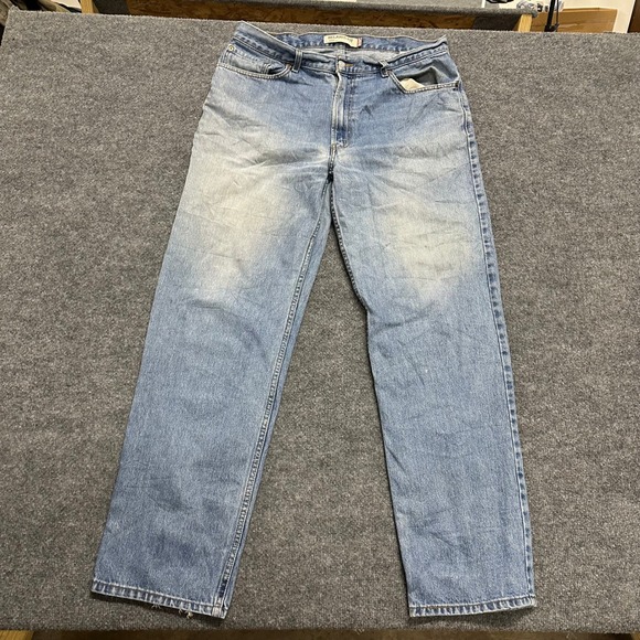 Levi's Other - Levi's Jeans Mens Size 38x34 Light Wash 550 Relaxed Fit Cotton Denim Blue Casual